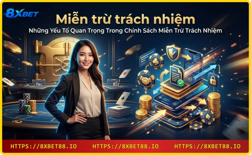 Người chơi xem xét chính sách miễn trừ trách nhiệm 8xbet